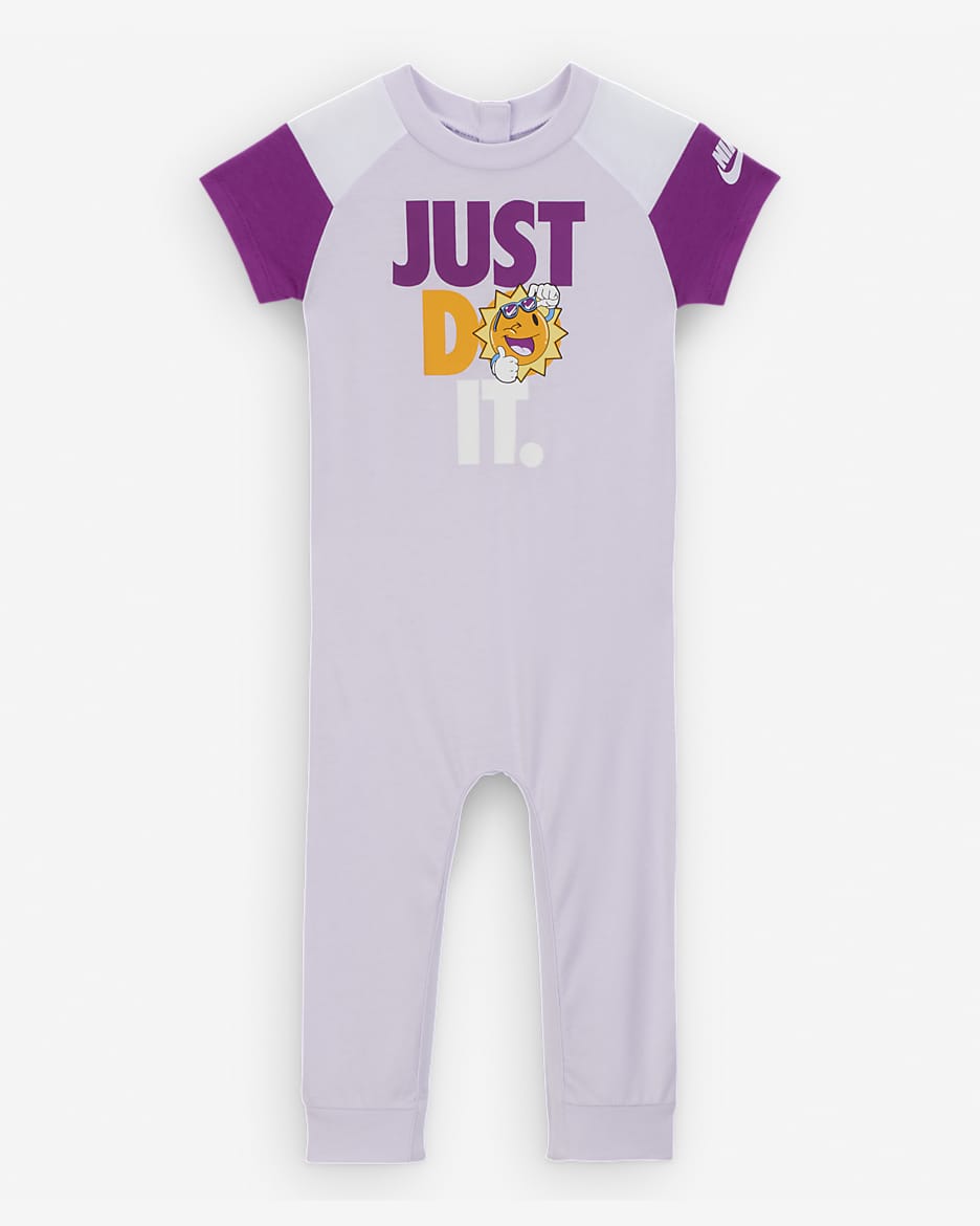 Nike KSA Baby (12-24M) Romper - Barely Grape