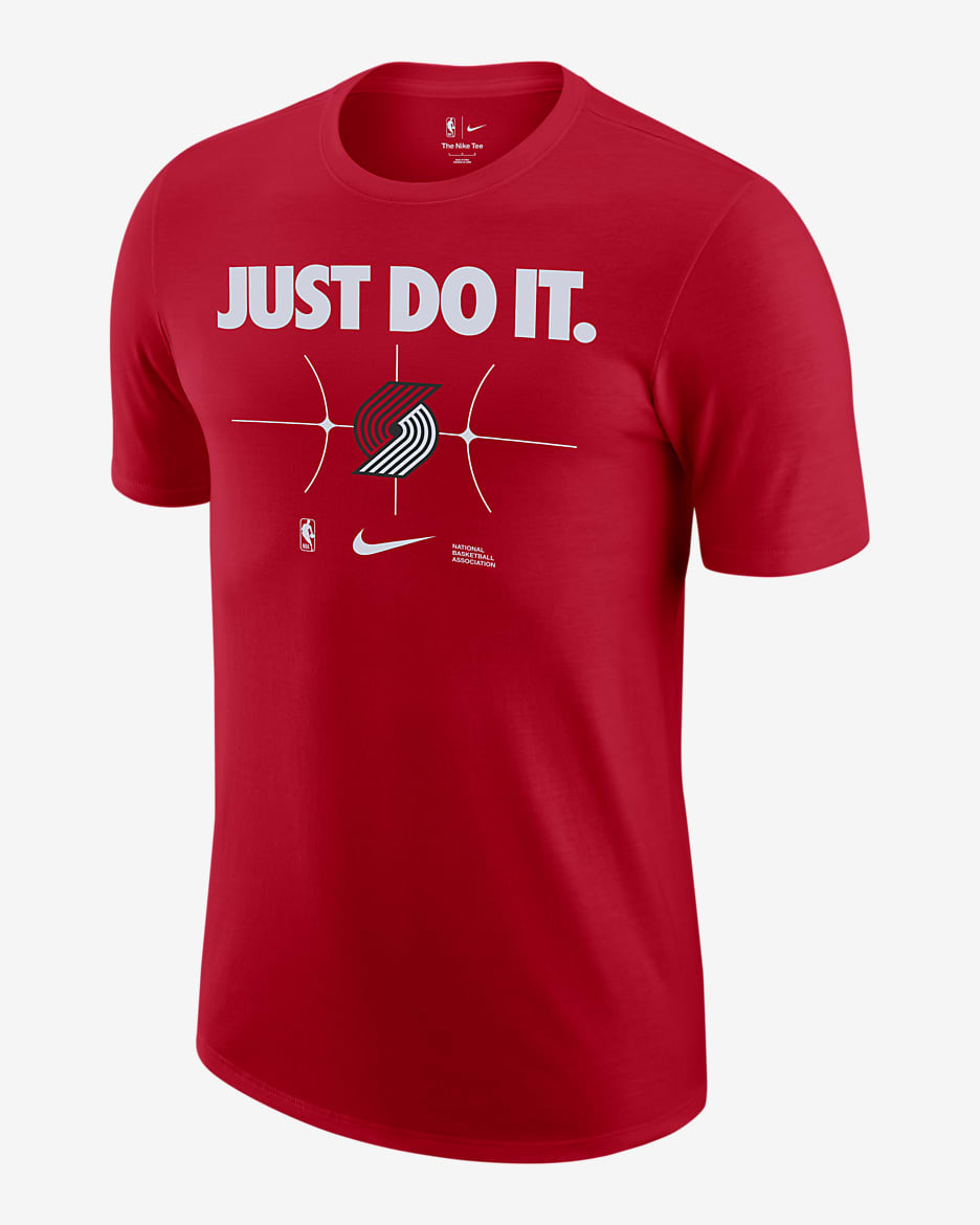 Playera Nike de la NBA para hombre Portland Trail Blazers Essential - Rojo universitario