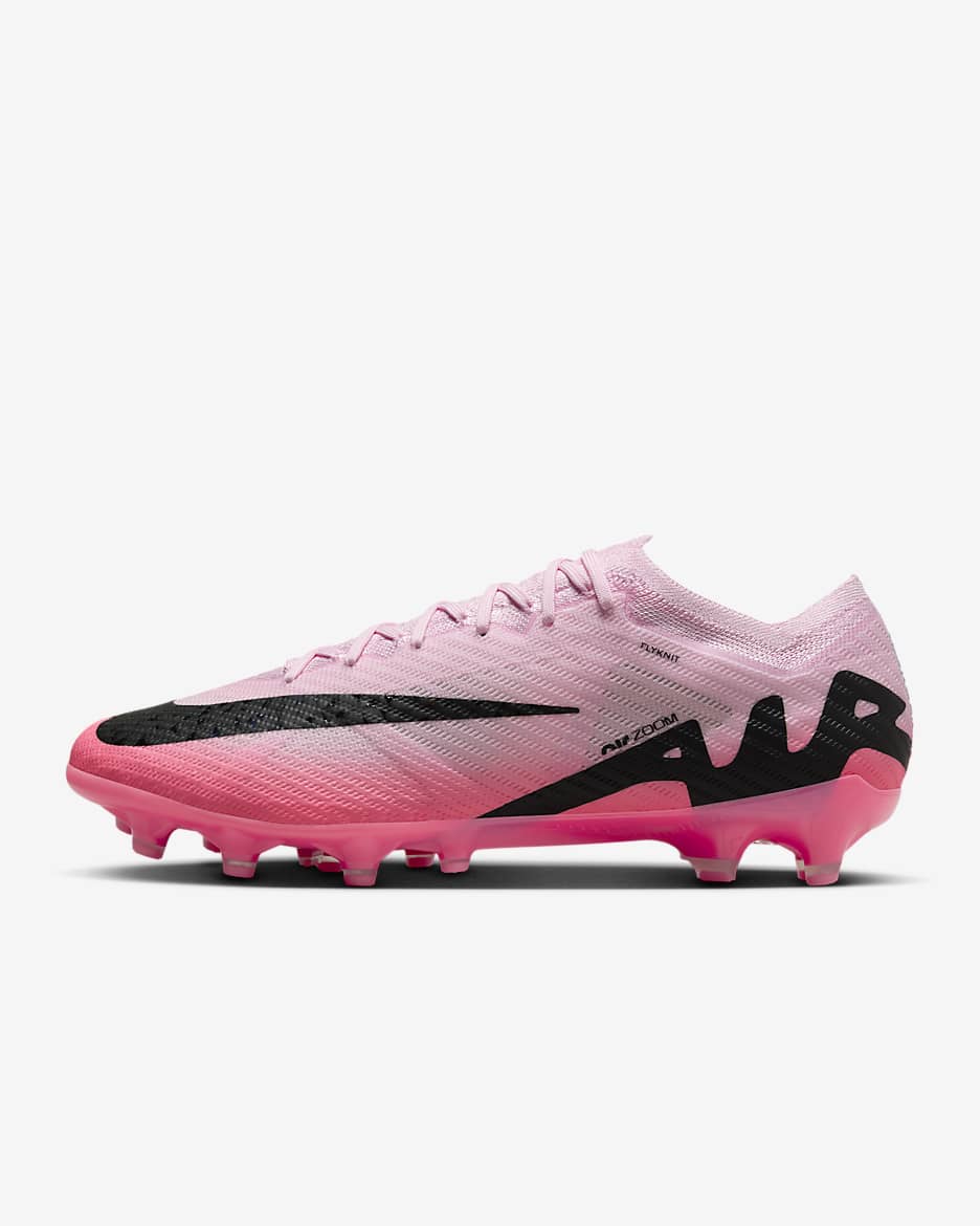 Nike Mercurial Vapor 15 Elite AG-Pro Low-Top-Fußballschuh - Pink Foam/Schwarz