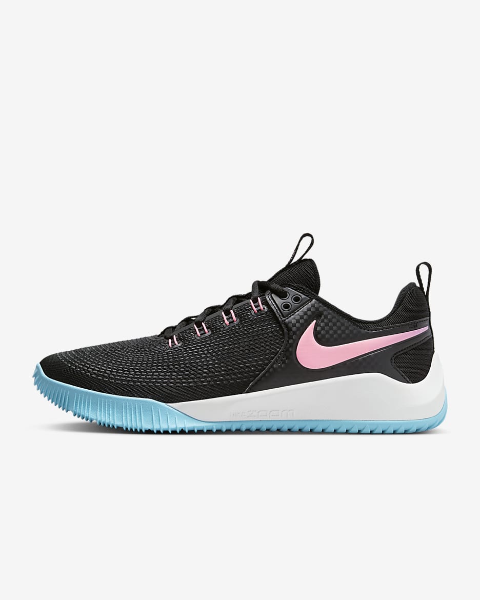 Nike Air Zoom HyperAce 2 SE Volleyball Shoes - Black/Sunset Pulse/Lagoon Pulse/Multi-Color
