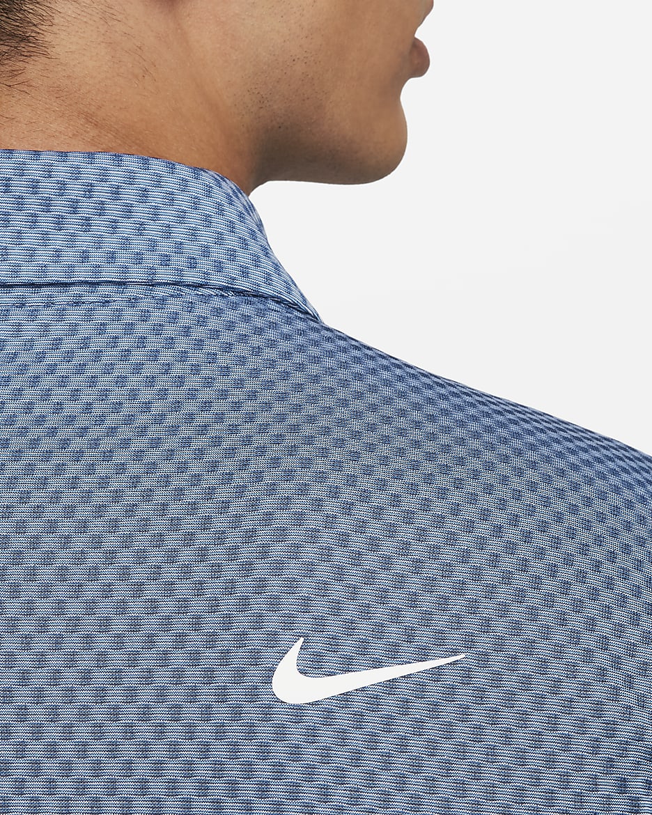 Nike Tour Men's Dri-FIT Golf Polo - Midnight Navy/Court Blue/University Blue/White