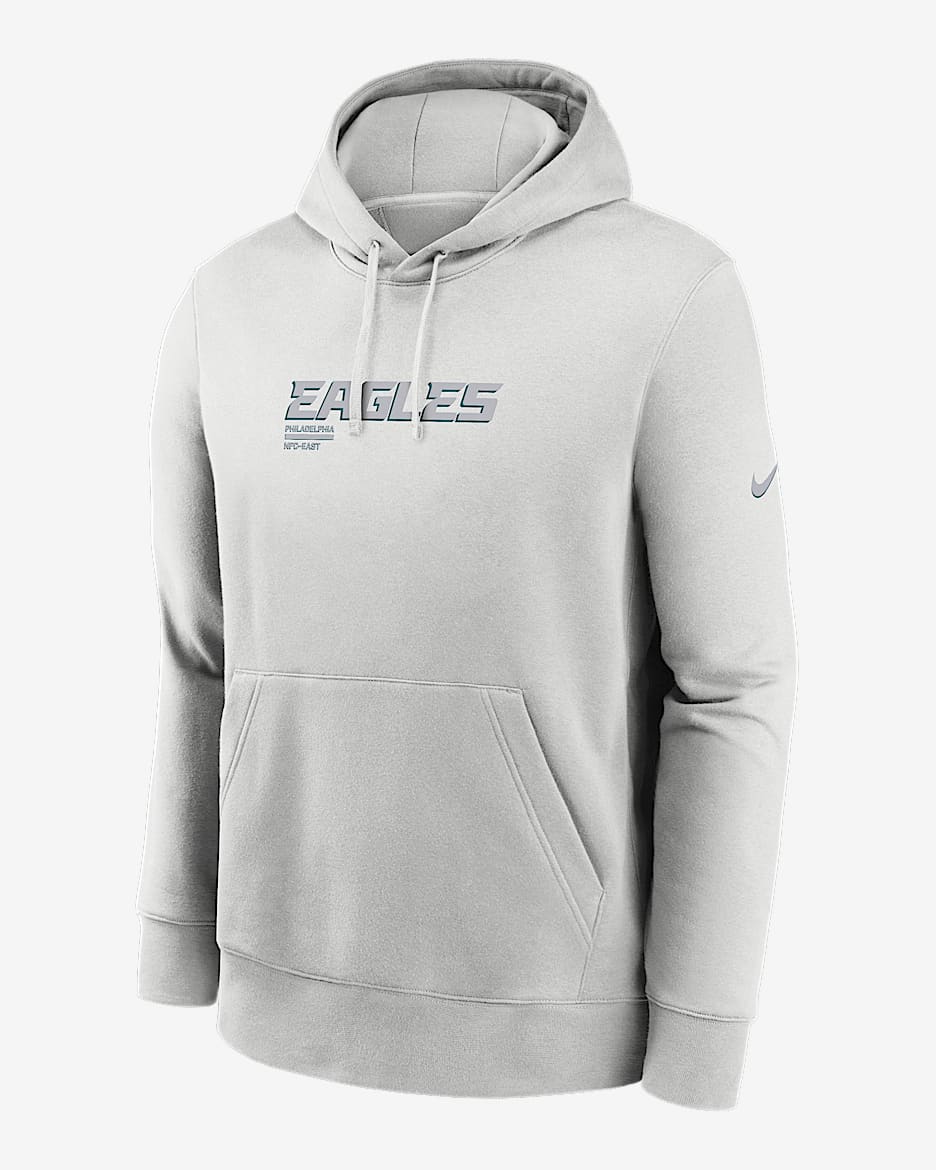Sudadera con gorro sin cierre Nike de la NFL para hombre Philadelphia Eagles Slot Receiver Club - Gris