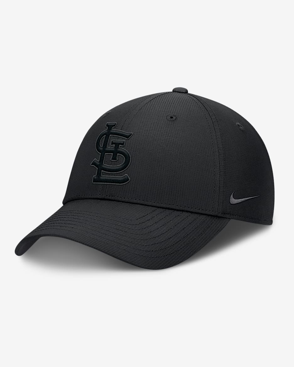 Gorra Nike Dri-FIT de la MLB ajustable para hombre St. Louis Cardinals Club - Negro