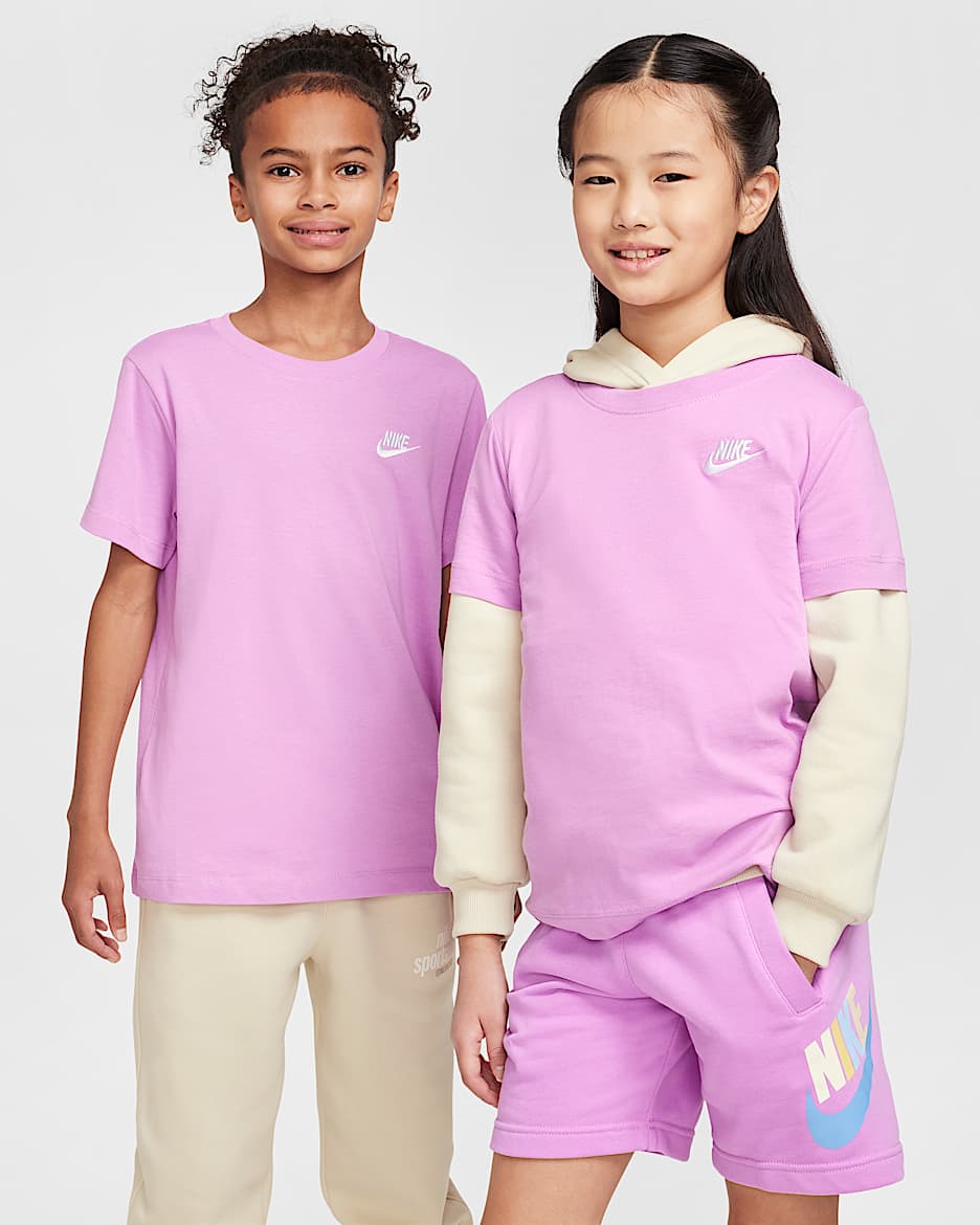 Nike Sportswear Big Kids' T-Shirt - Rush Fuchsia