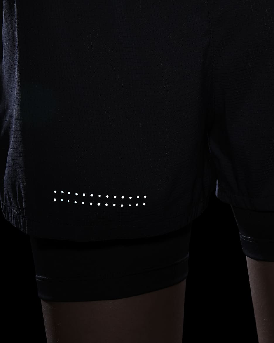 Short Nike Dri-FIT ADV pour ado (fille) - Noir/Noir/Noir