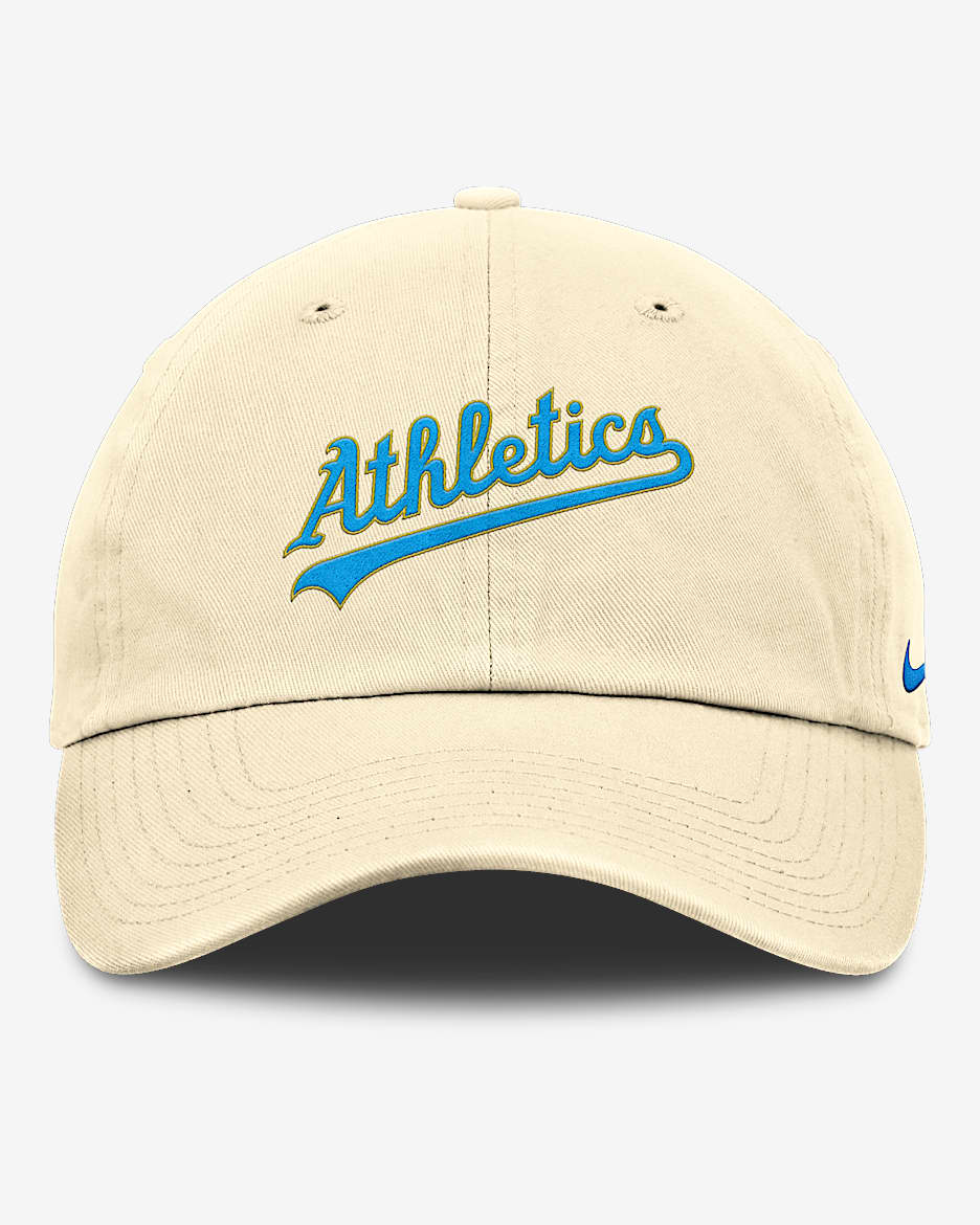 Oakland Athletics Club Men's Nike MLB Adjustable Hat - Coconut Milk