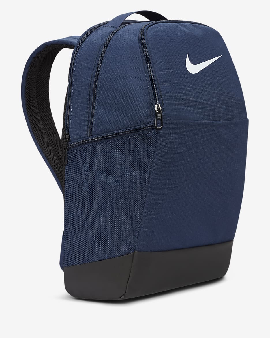 Nike Brasilia 9.5 Training Backpack (Medium, 24L) - Midnight Navy/Black/White