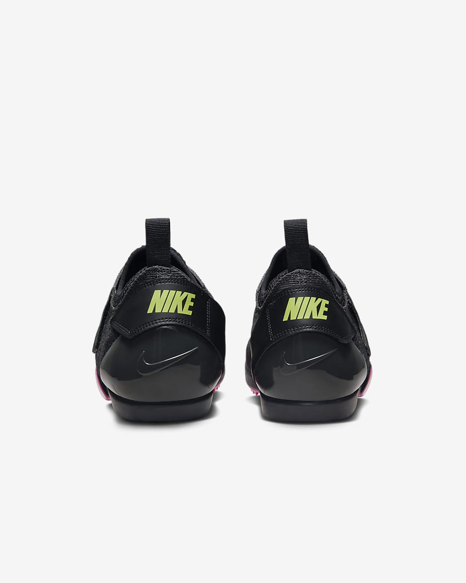 Tenis de clavos para salto y atletismo Nike Pole Vault Elite - Antracita/Negro/Toque de limón claro/Rosa feroz