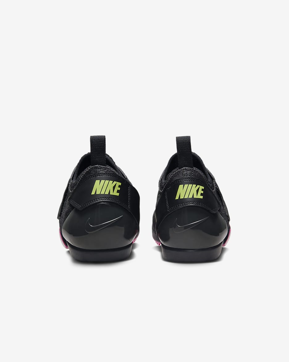 Nike Pole Vault Elite Zapatillas con clavos de salto Track & Field - Anthracite/Negro/Light Lemon Twist/Fierce Pink