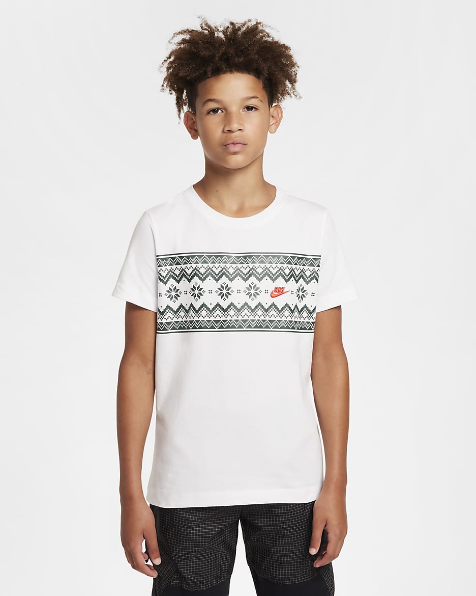 Nike Sportswear Older Kids' T-Shirt - White