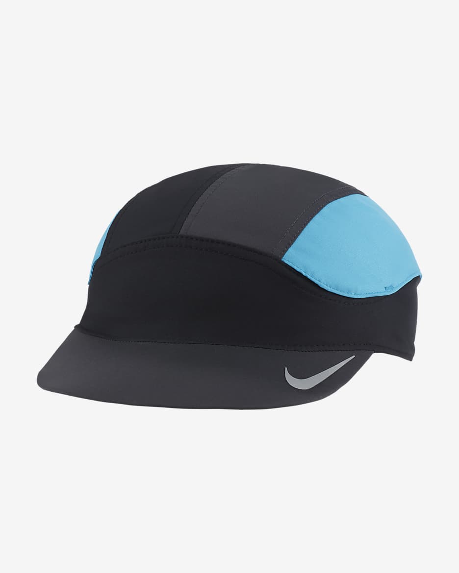 Nike Dri-FIT Tailwind Fast Running Cap - Black/Chlorine Blue