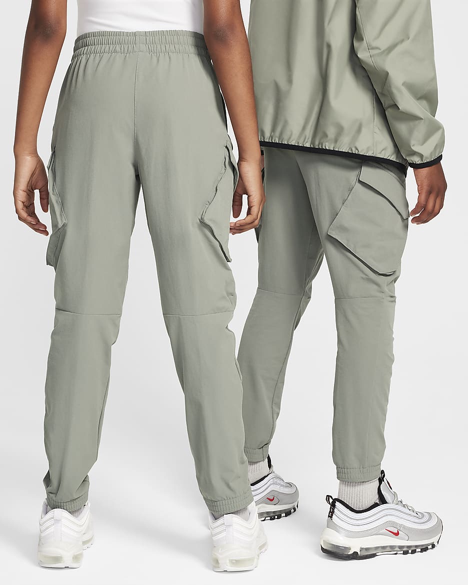 Pantalon cargo Nike Sportswear City Utility pour ado - Dark Stucco/Noir