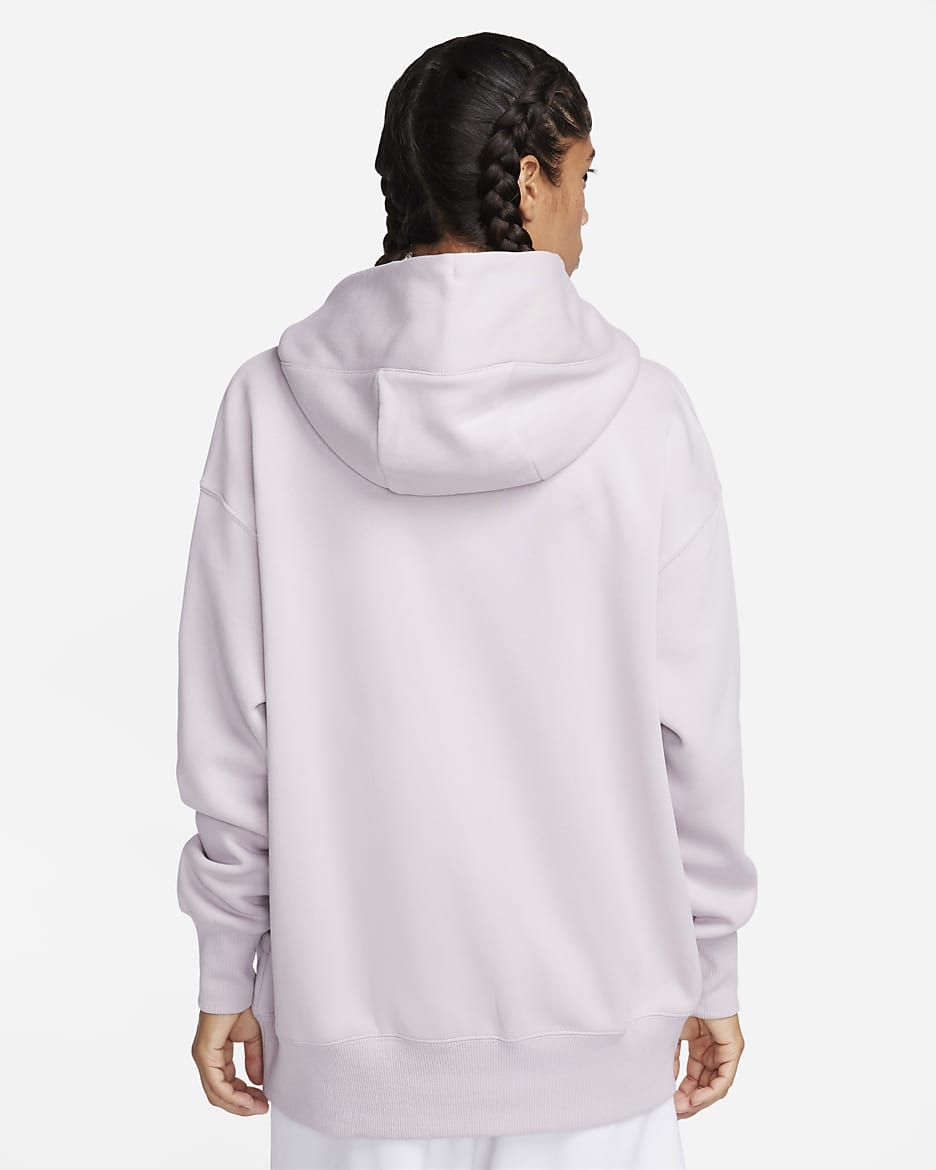 Sweat à capuche et zip oversize Nike Sportswear Phoenix Fleece pour Femme - Platinum Violet/Sail