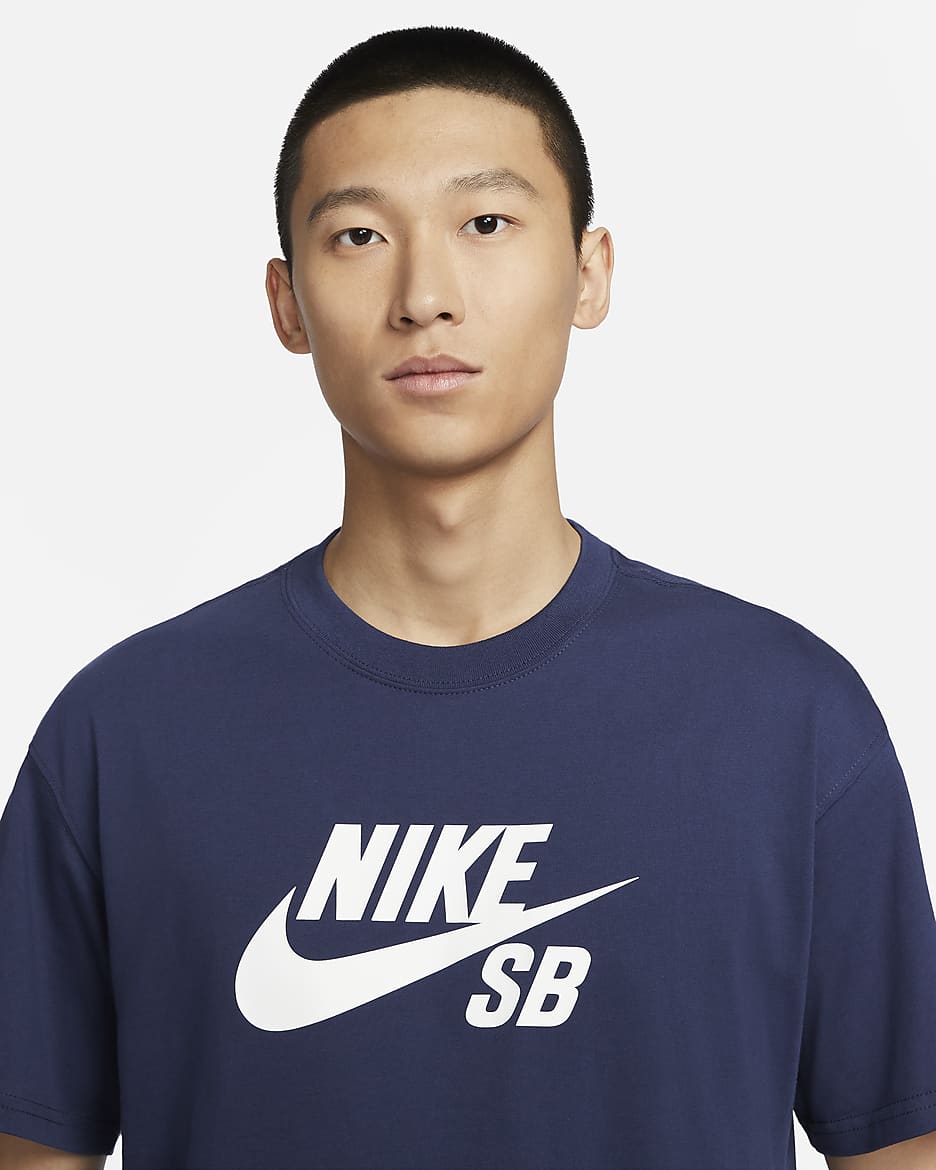 Nike SB Logo Skate T-Shirt - Midnight Navy