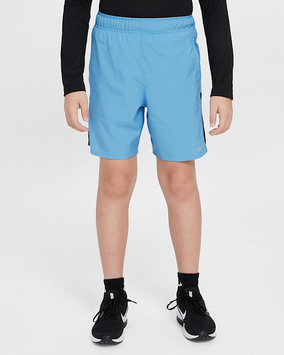 Short de training Nike Dri-FIT Challenger pour ado (garçon) - Blue Beyond/Noir