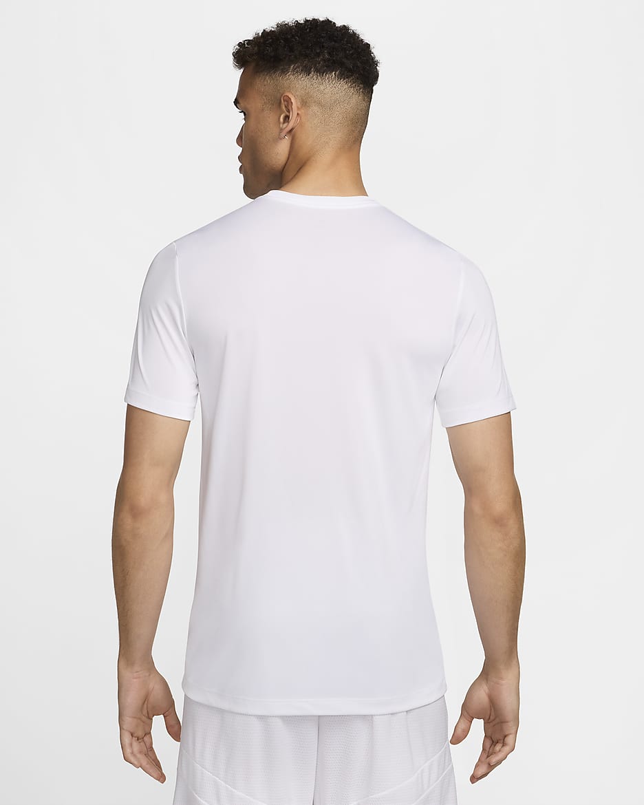 T-shirt da basket Dri-FIT Nike – Uomo - Bianco