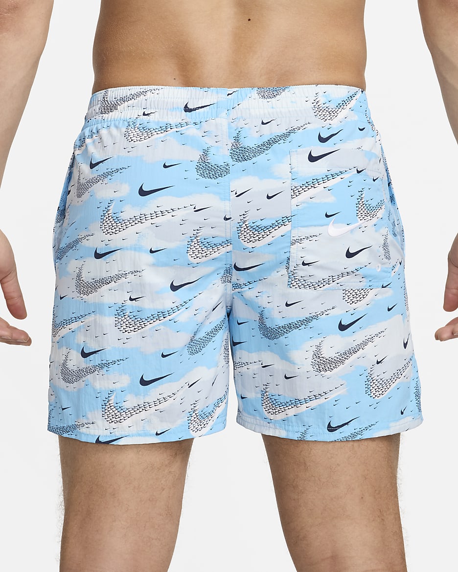 Nike Swim Flock Men's 5" Volley Shorts - Aquarius Blue