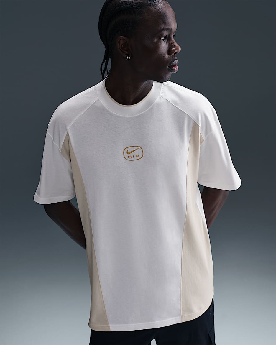Nike Air Men's T-Shirt - White/Light Orewood Brown