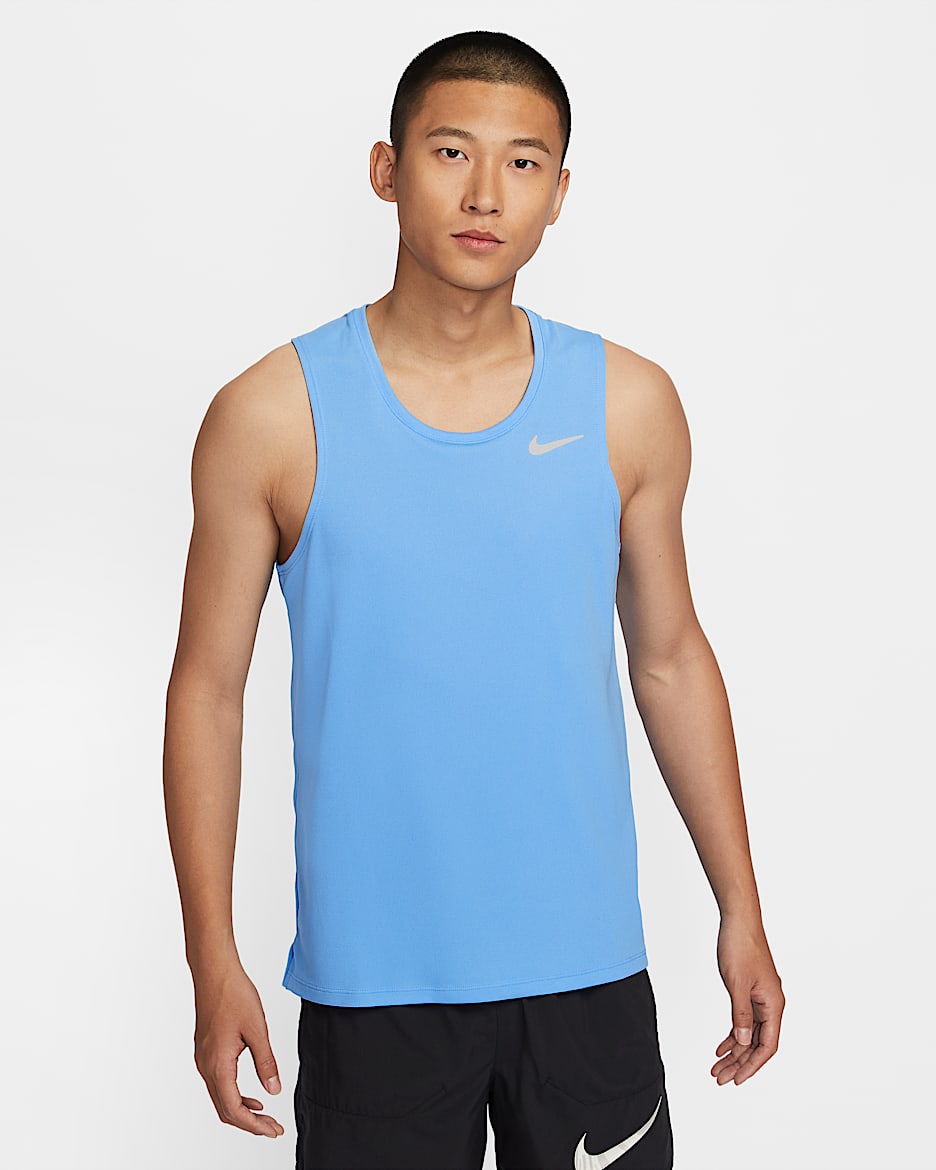 Nike Dri-FIT Miler Men's Running Tank - University Blue