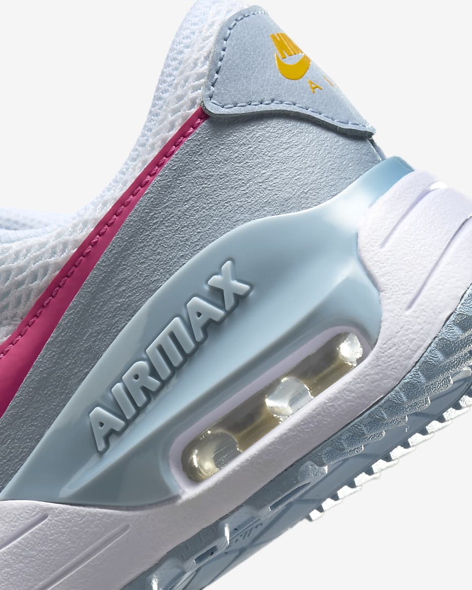 Nike Air Max SYSTM 大童鞋款 - 白色/Blue Tint/Light Armory Blue/Pinksicle