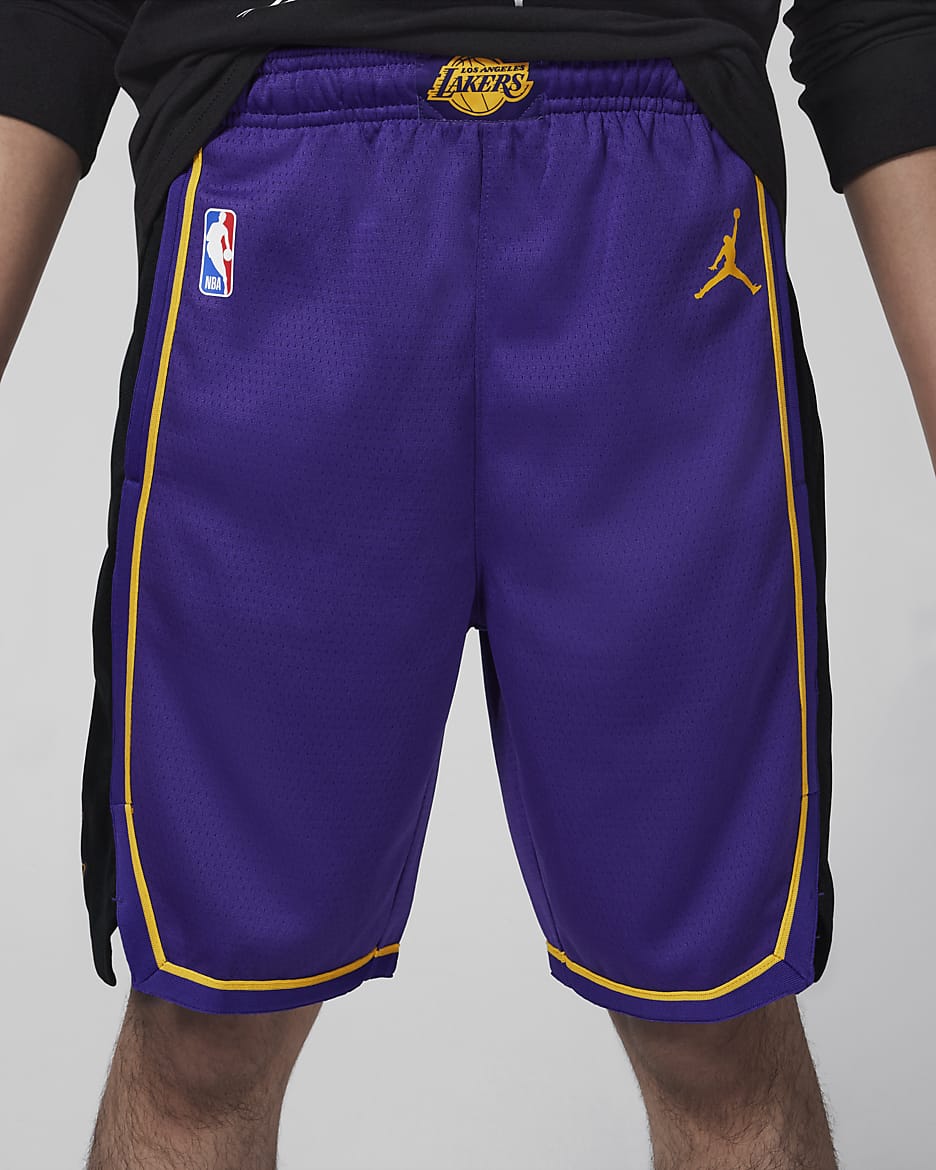 Basketbalové kraťasy Jordan NBA Swingman Los Angeles Lakers Statement Edition pro větší děti - Field Purple