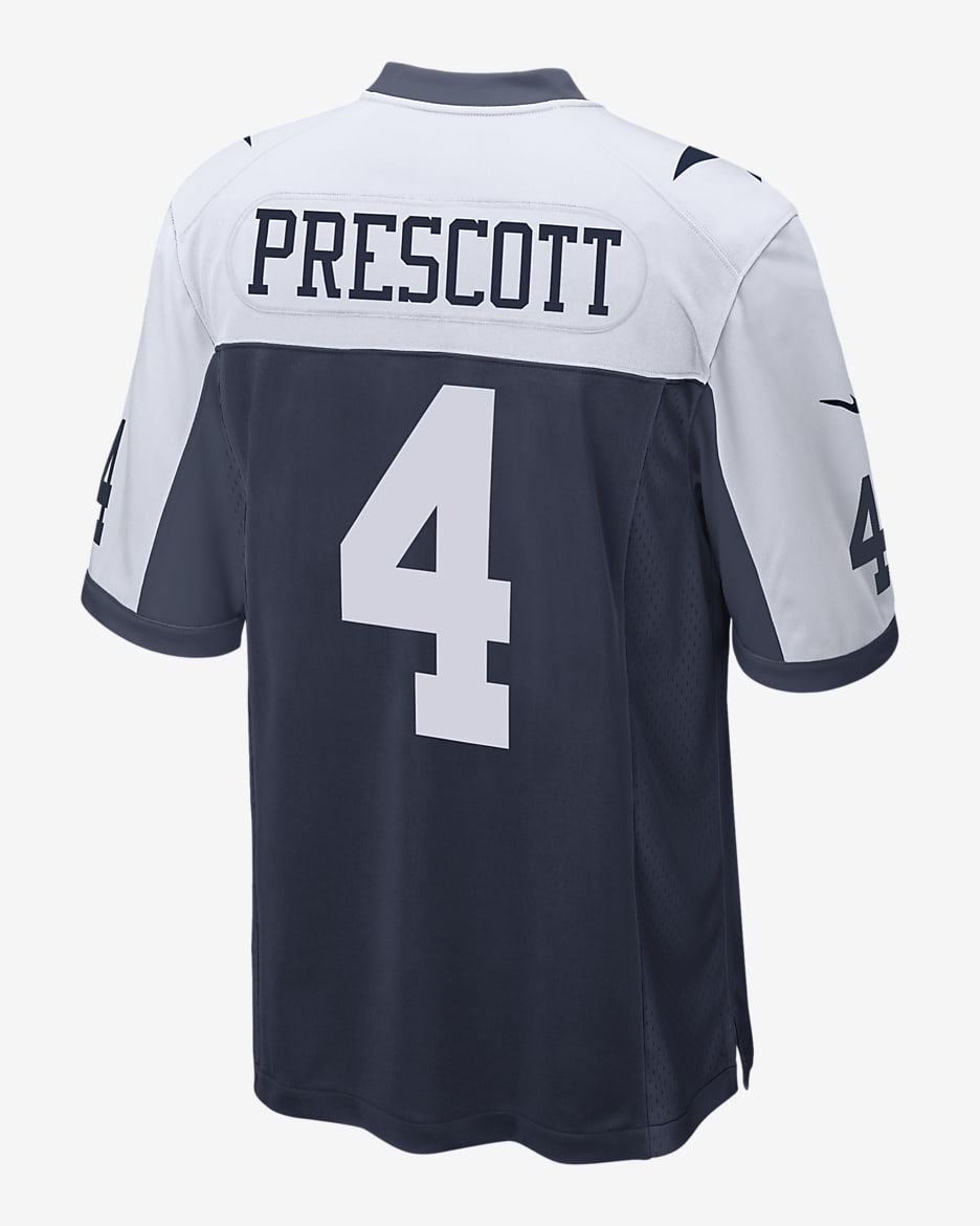 Jersey de fútbol americano NFL Dallas Cowboys (Dak Prescott) para hombre - Azul marino