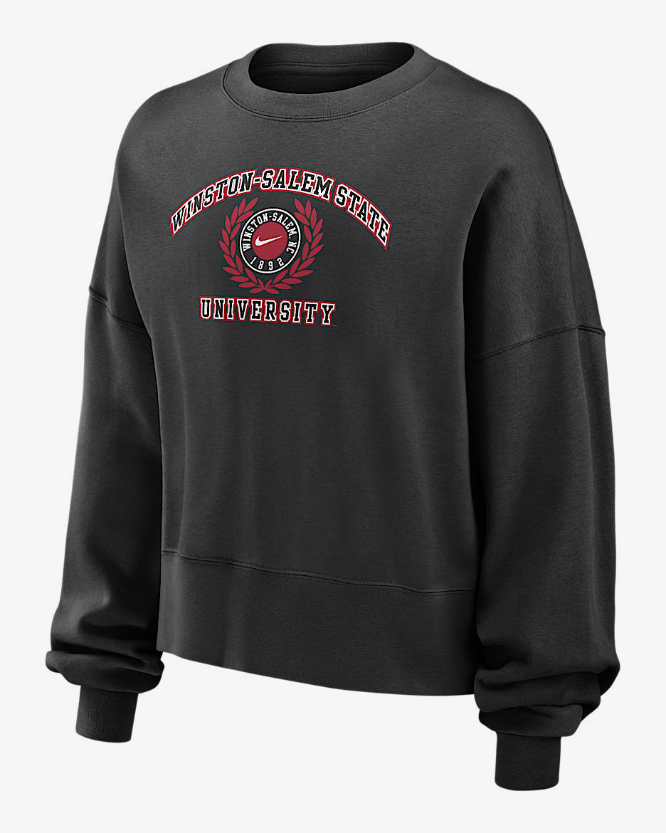 Sudadera con cuello redondo universitaria Nike para mujer Winston-Salem - Negro