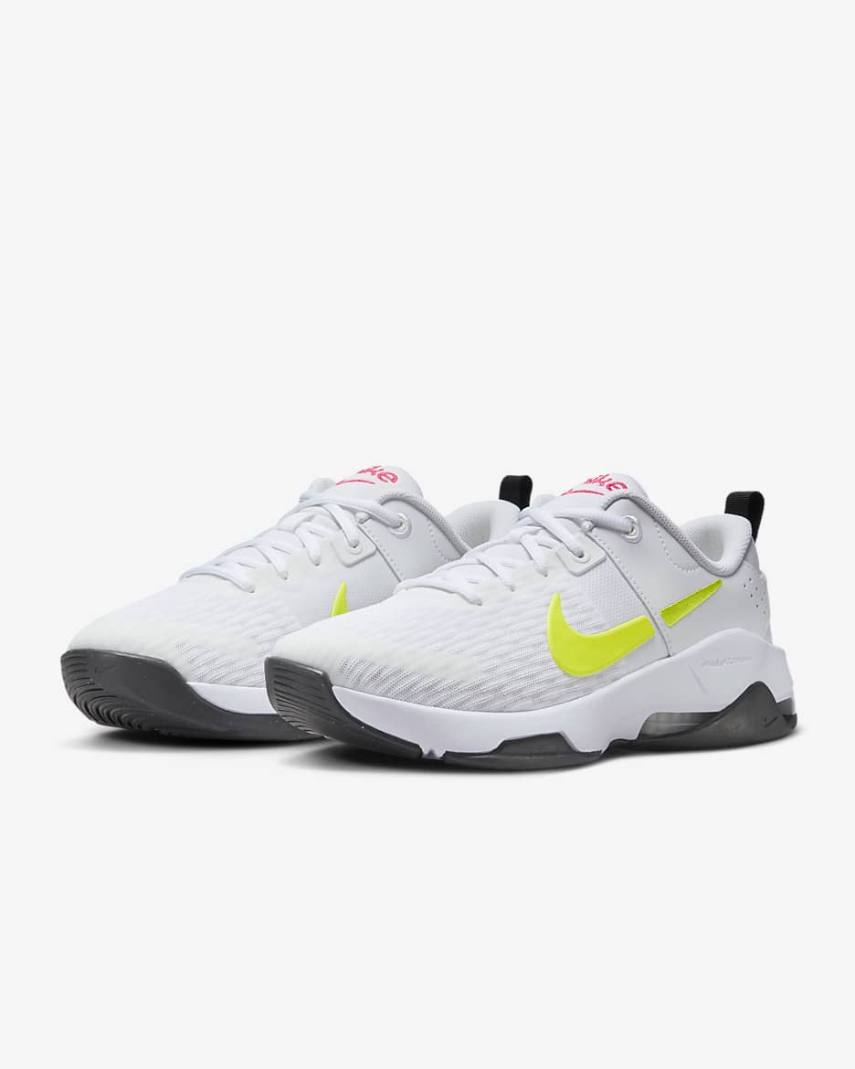 Nike Zoom Bella 6 work-outschoenen voor dames - Wit/Hot Punch/Zwart/Cyber