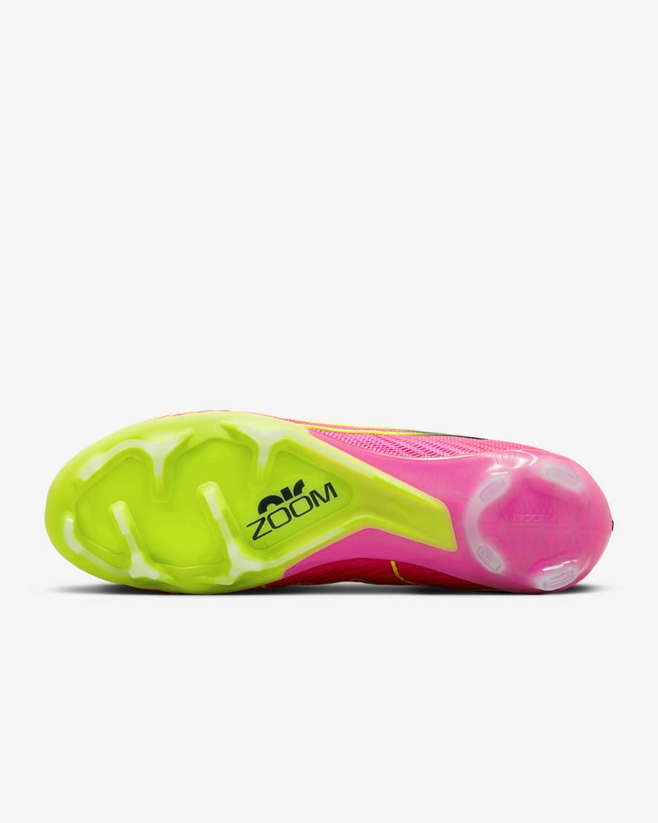 Nike Mercurial Vapor 15 Elite Firm Ground Low-Top Soccer Cleats - Pink Blast/Gridiron/Volt