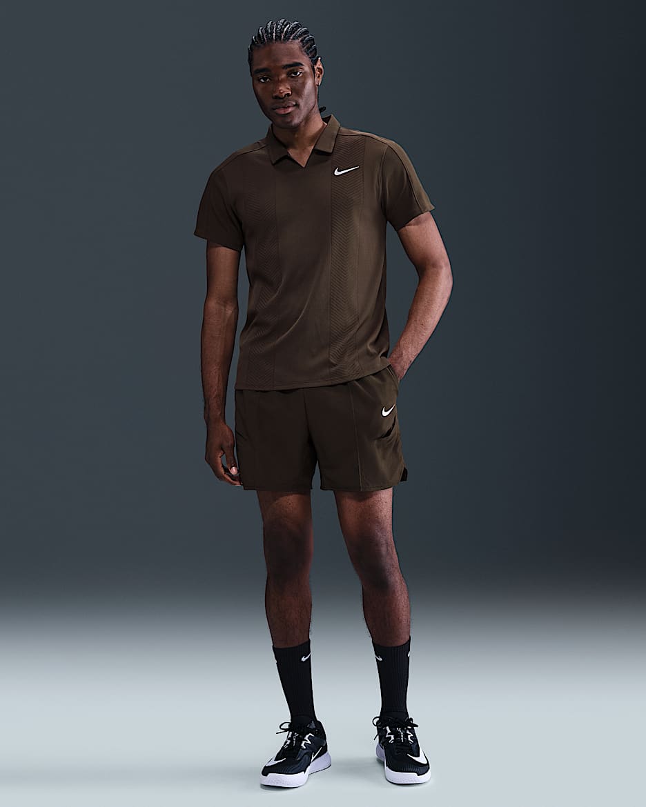 NikeCourt Slam Pantalón corto de tenis de 15 cm Dri-FIT - Hombre - Velvet Brown