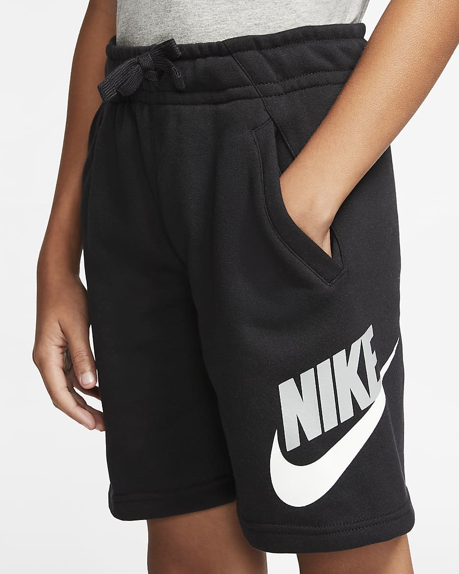 Nike Sportswear Club Fleece Older Kids' Shorts - Black/Black