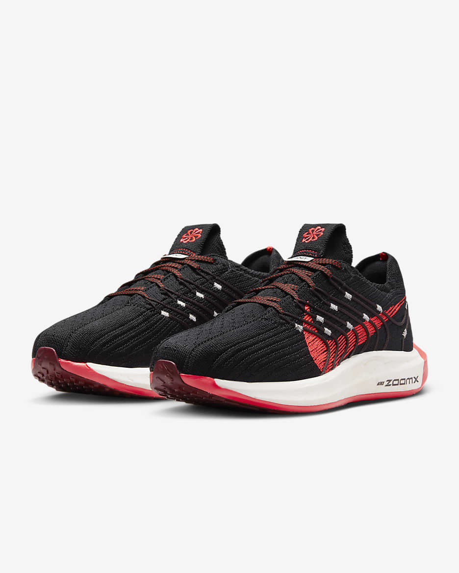 Nike Pegasus Turbo 女款路跑鞋 - 黑色/Velvet Brown/Team Red/Bright Crimson