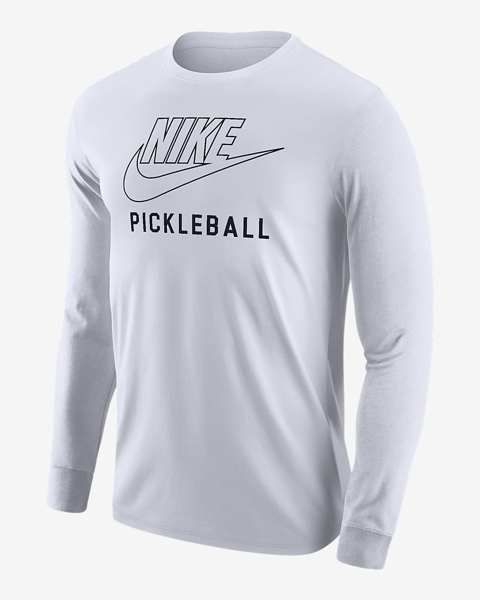 Nike Swoosh Men's Pickleball Long-Sleeve T-Shirt - White