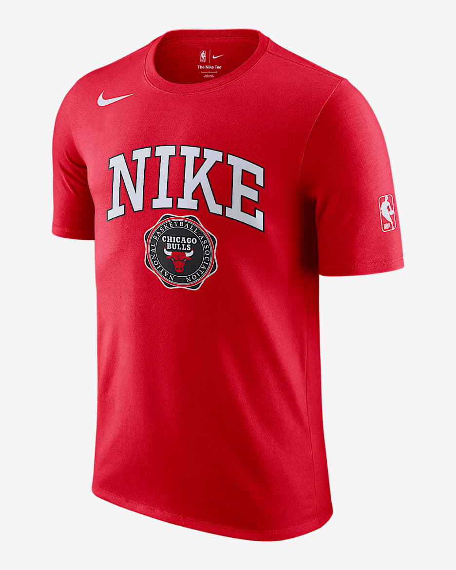 Playera Nike de la NBA para hombre Chicago Bulls Essential - Rojo universitario