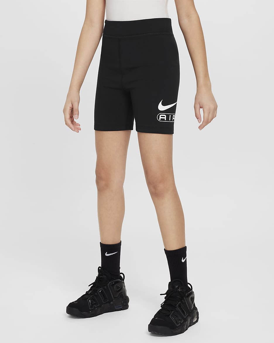 Cycliste Nike Air pour fille - Noir/Blanc