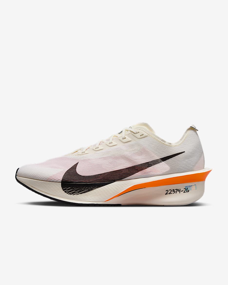 Nike Vaporfly 4 Proto Men's Road Racing Shoes - Sail/Total Orange/White/Black