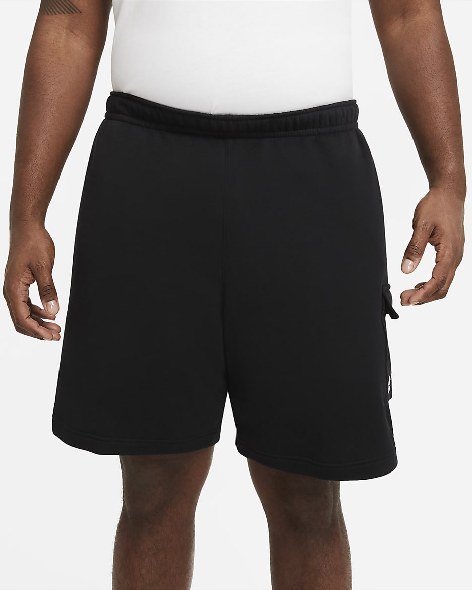 Nike Sportswear Club Men's Cargo Shorts - Black/Black/White