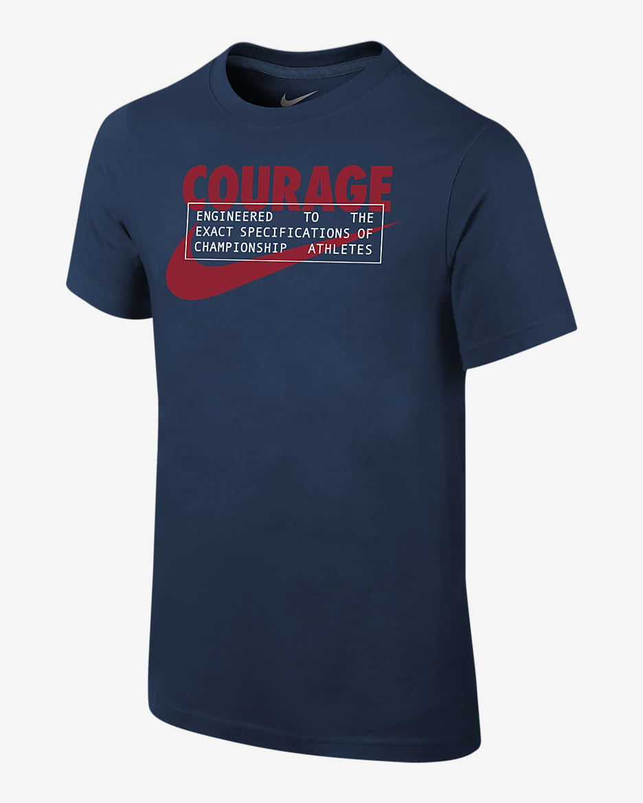 North Carolina Courage Big Kids' (Boys') Nike Soccer T-Shirt - Navy