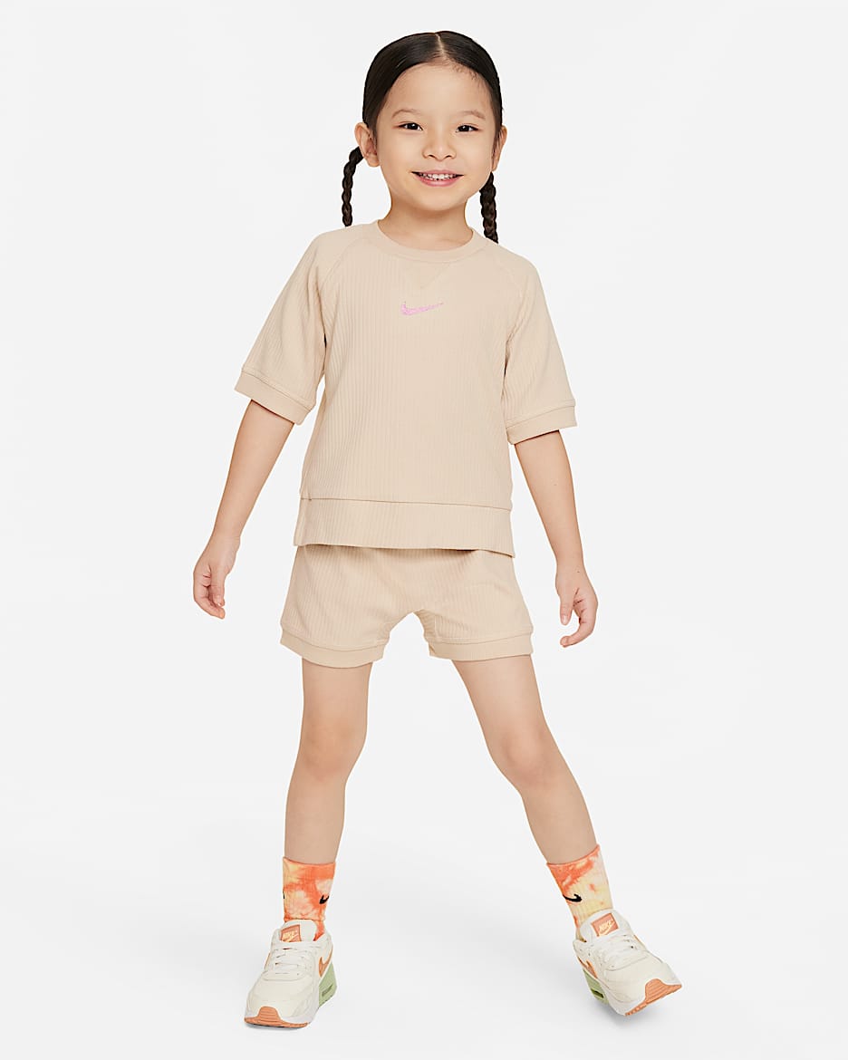 Nike ReadySet Toddler 2-Piece Shorts Set - Sanddrift