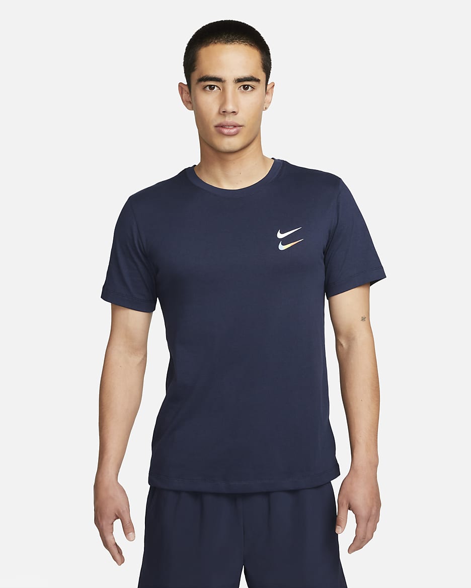 Nike Dri-FIT Men's Training T-Shirt - Obsidian/White