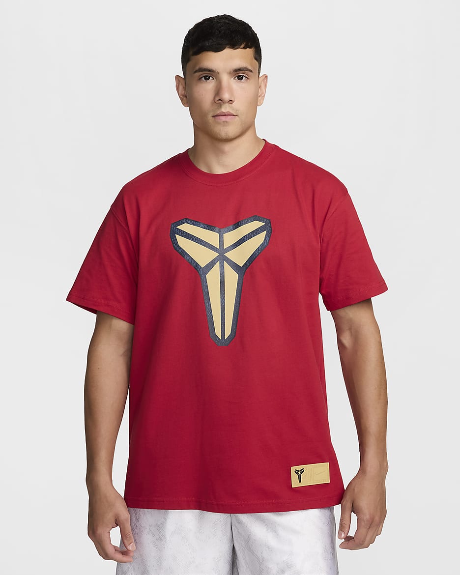 Playera de básquetbol Max90 para hombre KB - Rojo universitario