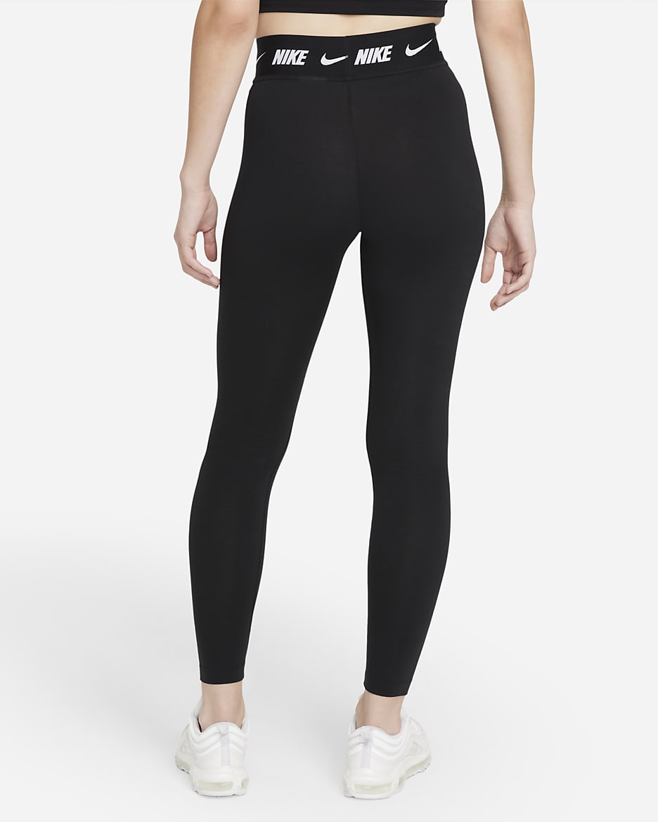 Nike Sportswear Club Women's High-Waisted Leggings - Black/Dark Smoke Grey