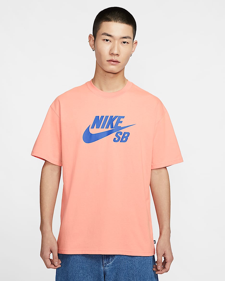 ナイキ SB ロゴ スケートボード Tシャツ - アプリコットアゲート