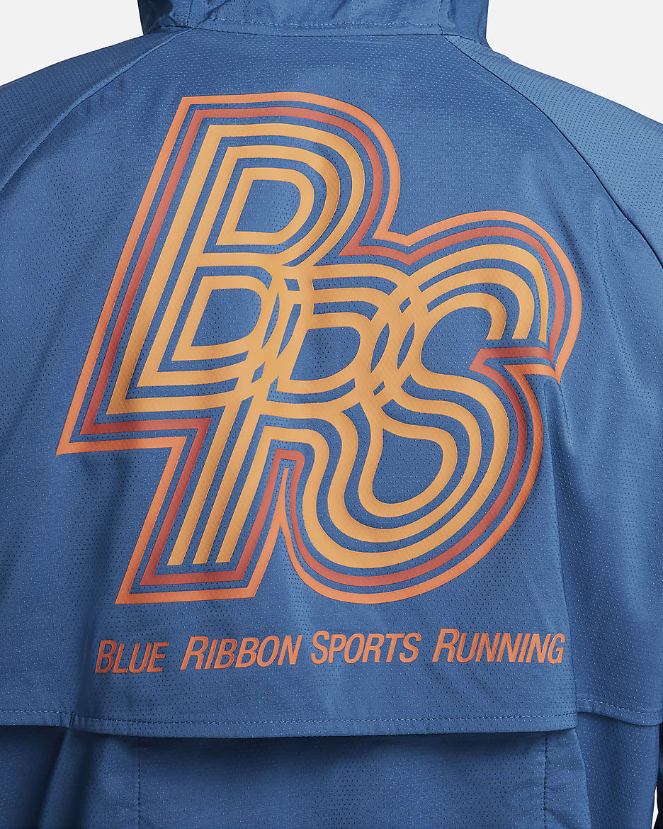 Nike Windrunner Running Energy Repel Laufjacke für Herren - Court Blue/Court Blue/Safety Orange
