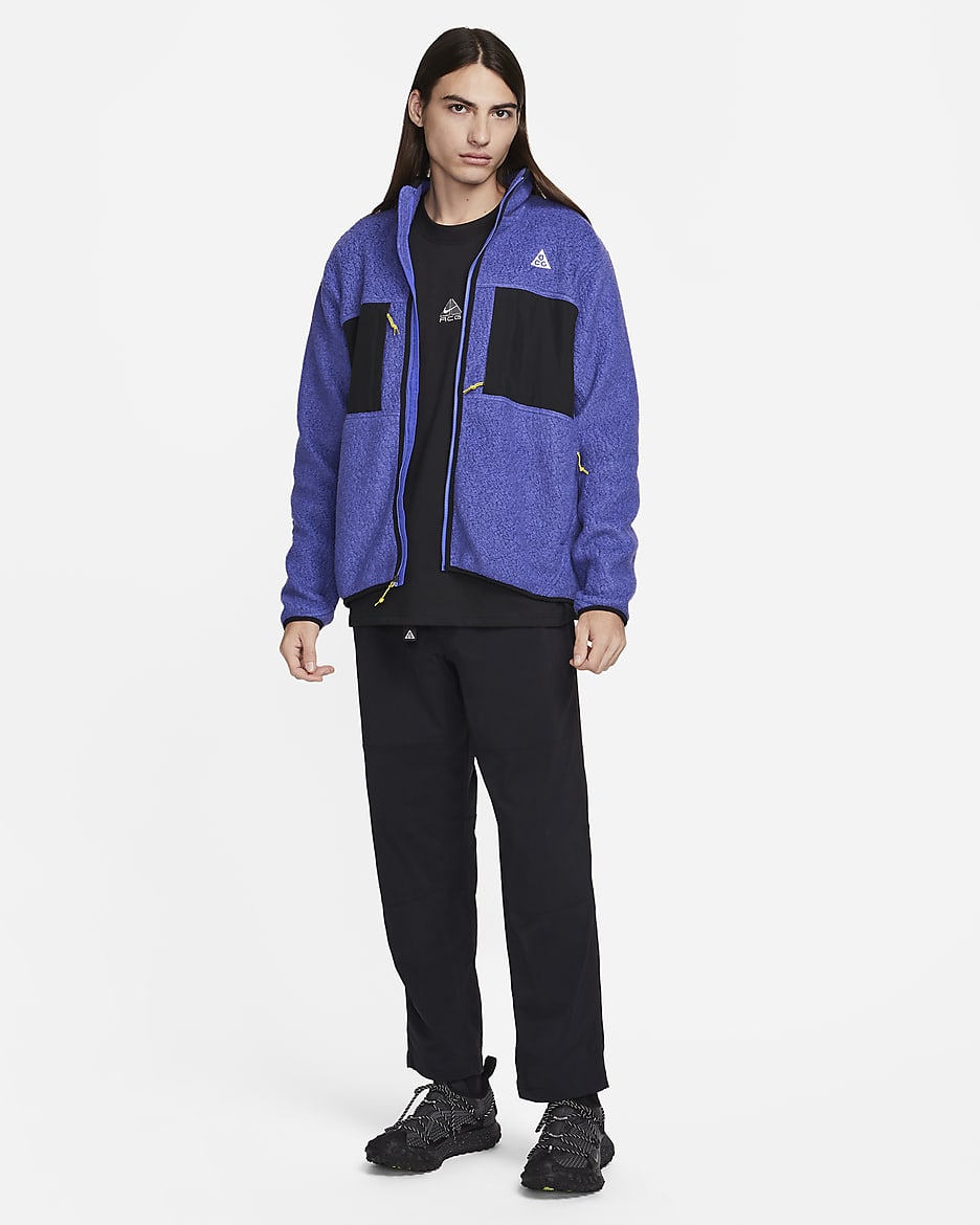 Nike ACG "Arctic Wolf" Men's Full-Zip Top - Persian Violet/Black/Summit White