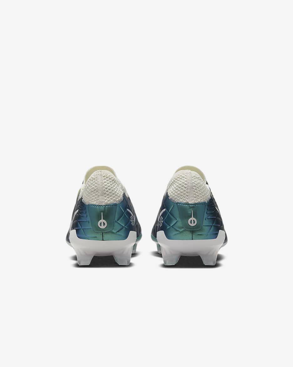 Nike Tiempo Emerald Legend 10 Elite FG Low-Top-Fußballschuh - Dark Atomic Teal/Sail