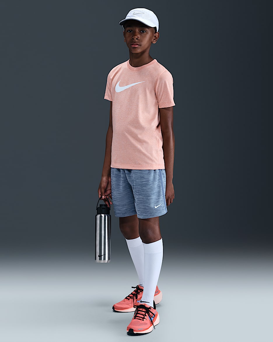 Nike Multi Older Kids' (Boys') Dri-FIT Shorts - World Indigo/Celestine Blue/White
