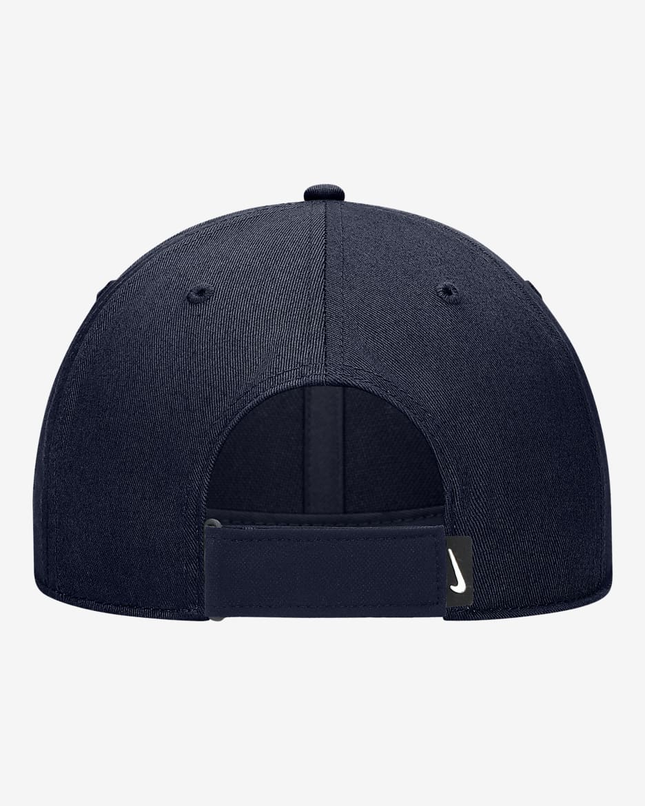 Nike Club Structured Dri-FIT Softball Futura Swoosh Cap - Navy