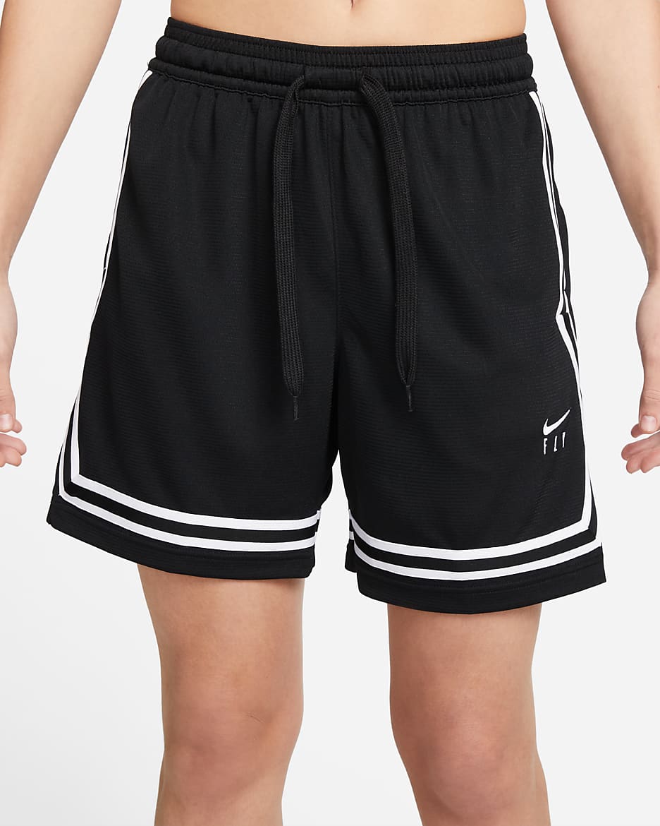 Nike Fly Crossover Pantalón corto de baloncesto - Mujer - Negro/Blanco