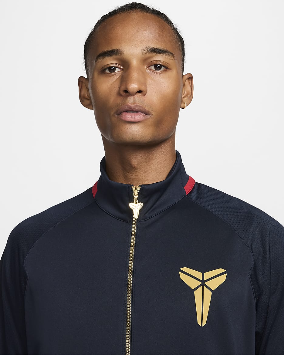 KB Nike Dri-FIT basketjakke til herre - Dark Obsidian/Jersey Gold